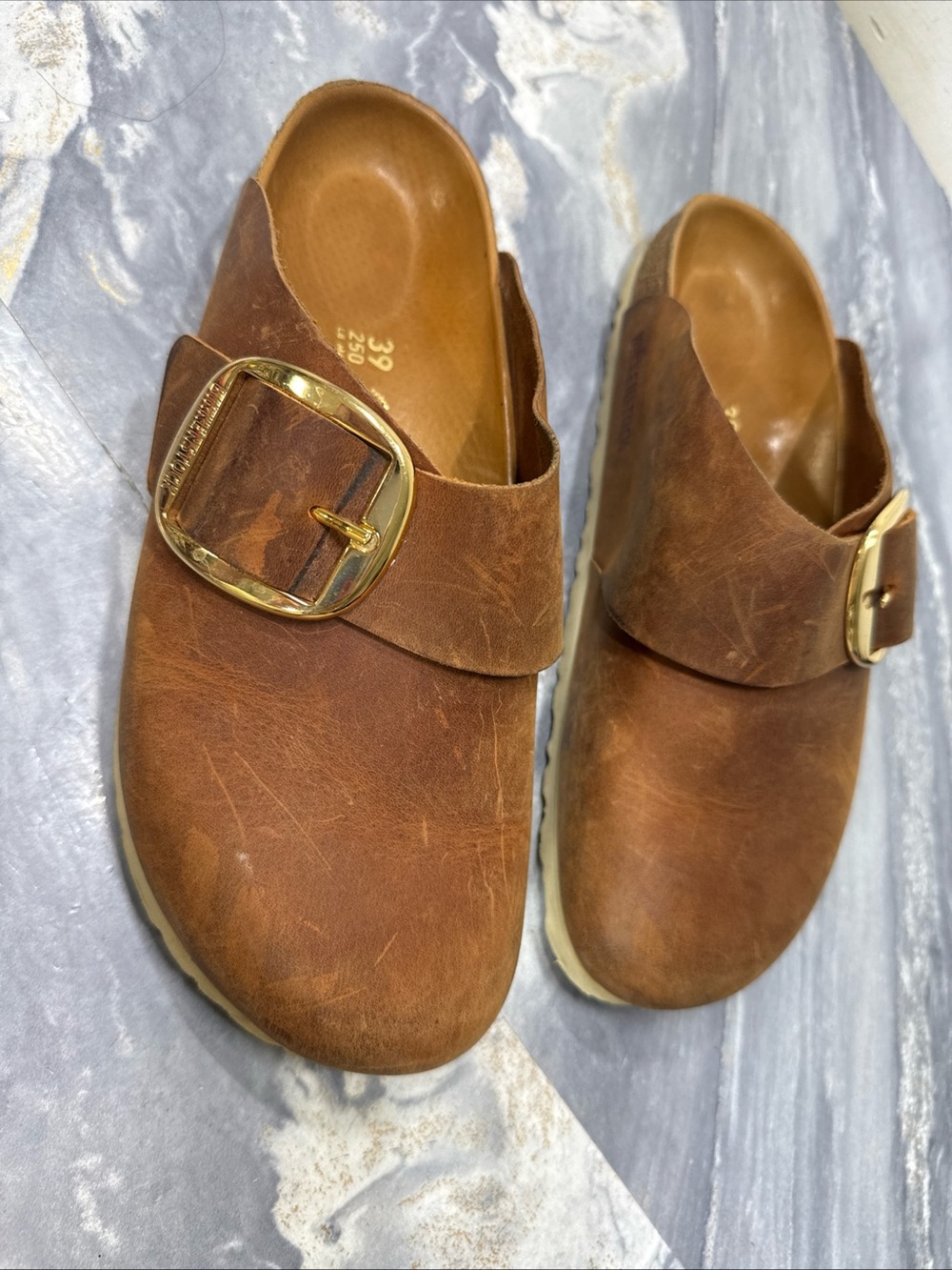 Birkenstock Women's Basel Big Buckle Black Leather 39 - Picture 15 of 16